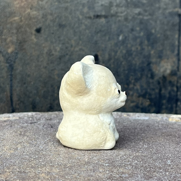吉娃娃小孩（奶油色）O-411-2 陶瓷/奇瓦瓦/加州 第2張的照片