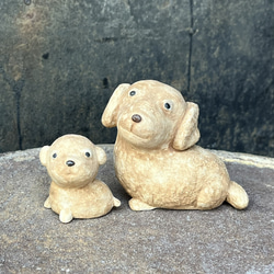 ミニチュアダックスフンド　子(レッド）　O-413-1　　陶製　/Miniature Dachshund/迷你臘腸犬 7枚目の画像