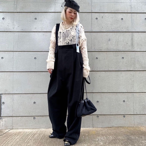 fudgeさま専用　Roughatourリネンサロペット　未使用 Rouge vif（ルージュ ヴィフ） サロペット オーバーオール リネン