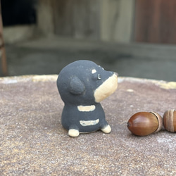 迷你臘腸犬（黑褐色）O-413-2 陶瓷/迷你臘腸犬/流浪狗 第2張的照片