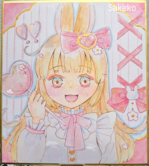 手描きイラスト ひどく うさ耳