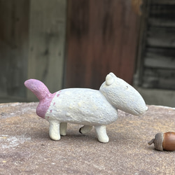 Tekuteku Wolf (彩色) O-423-2 陶瓷/狼/狼/भेड़िया 第5張的照片