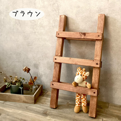 スリッパラック 梯子 アンティーク風 6足収納 レトロ 玄関収納 スリッパラック 梯子 アンティーク風 6足収納 レトロ 玄関収納