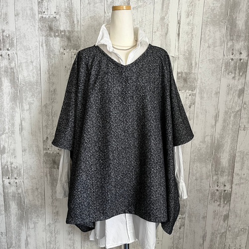 45R ポンチョ ツイード Yahoo!オークション - 美品 45R 45RPM コットン ツイード ダウン