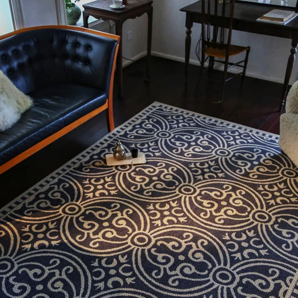 【受注制作】手織りニュージーランドウールカーペット ハンドメイドカシミアウール絨毯 手編ラグ  マット クラシックホーム 10枚目の画像