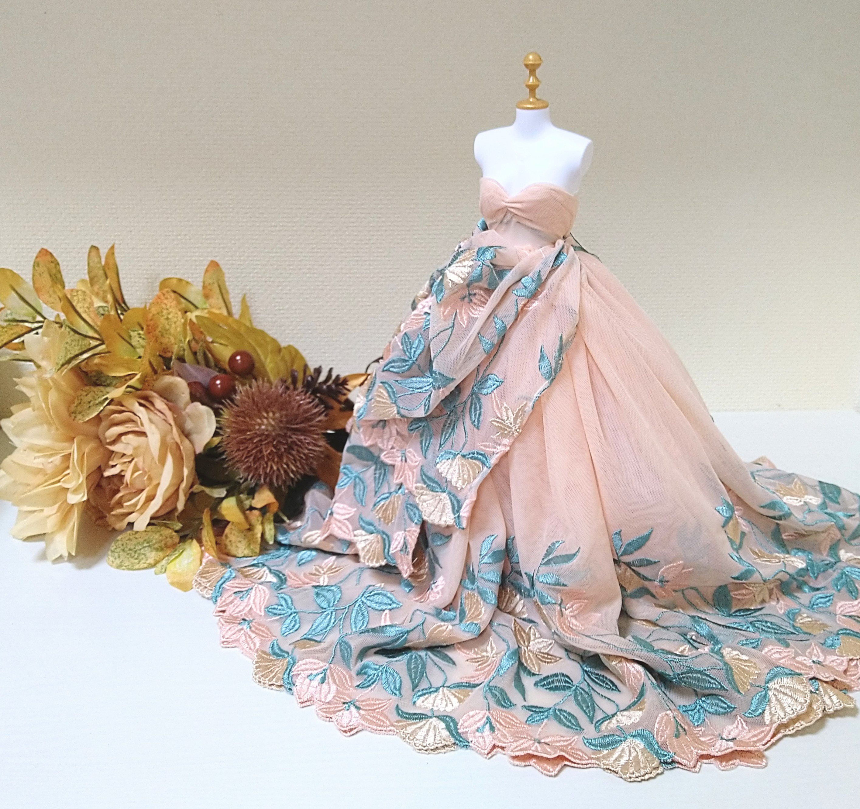 ミニチュアウェディングカラードレス⑩ ミニチュアウェディングカラードレス⑩