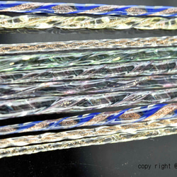 キラキラ新色！モッティの細密なガラス棒、ガラスレース棒（11378-467） ダイクロ＆アベンチュリンゴールド入り 6枚目の画像