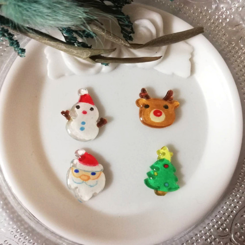 ピアス　冬　クリスマス　雪だるま　トナカイ　ツリー　雪の結晶　チャーム　ビジュー ピアス 冬 クリスマス 雪だるま トナカイ ツリー 雪の結晶 チャーム