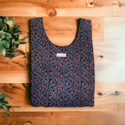 エコバッグ10種　ブロックプリント　ショッピングバッグ　インド　木版更紗 1枚目の画像