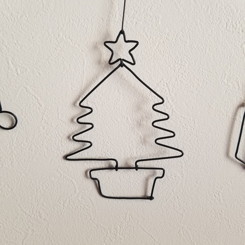 早割実施中／ ワイヤーアート 壁飾り 【 メリー クリスマス