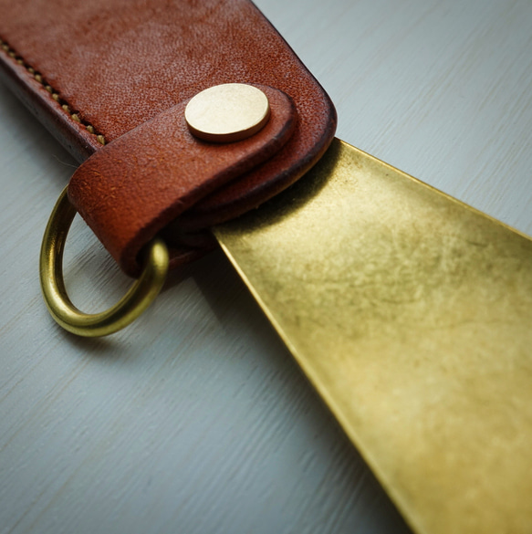 シューホーン【靴べら】　本革☓真鍮        Ω 人気・おすすめ｜売れ筋商品・話題商品におすすめ コスパ重視 安心配送 コスパ重視