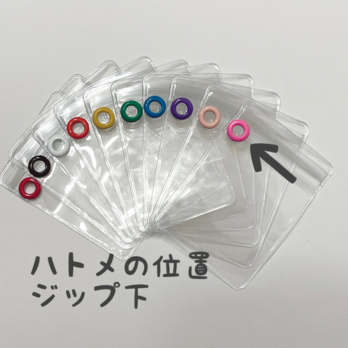 キャンディバッグ ハトメ付き 袋 6×8cm 100枚セット ビニールバッグ