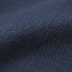 春夏秋季實用單品 亞麻披肩領外套外套 長89cm（海軍藍） CO08 第11張的照片