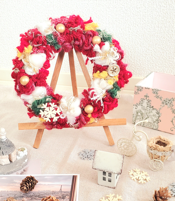 カラフルリース クリスマスリース リース sweetfish 通販 16675686