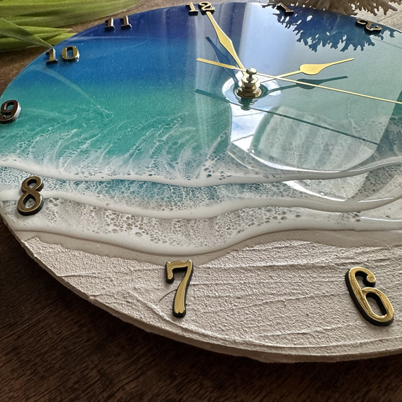 受注制作‼️ 海の壁掛け時計　　海　壁掛け時計　時計　壁飾り　波　clock 