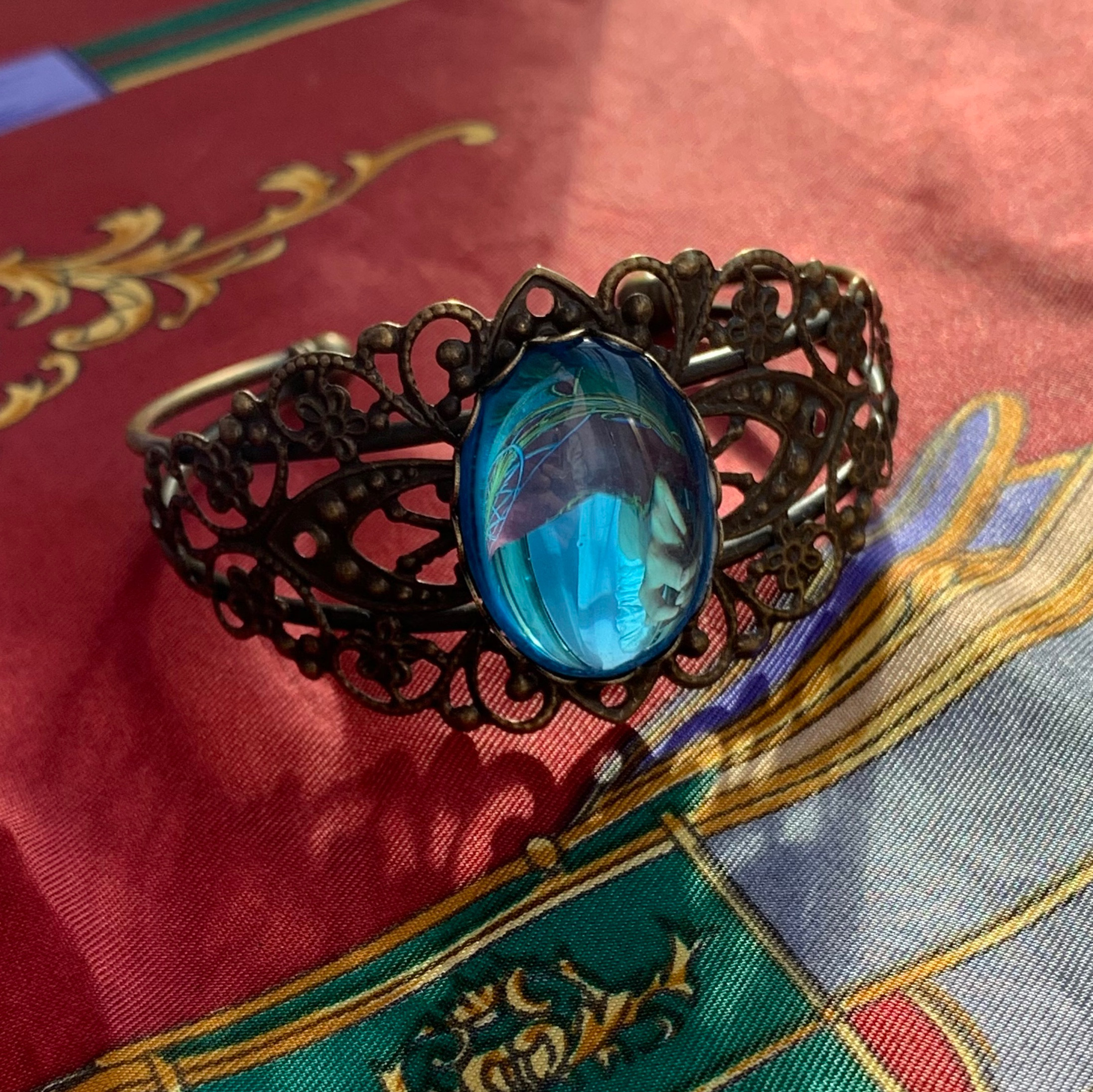 Creema限定販売品　旅の記録シリーズ『成り立ちの濁し方（凪）』バングル