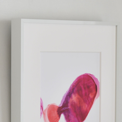 余韻＃37】 絵画 原画 抽象画 額装 白 赤 実り 絵画 いとのいち