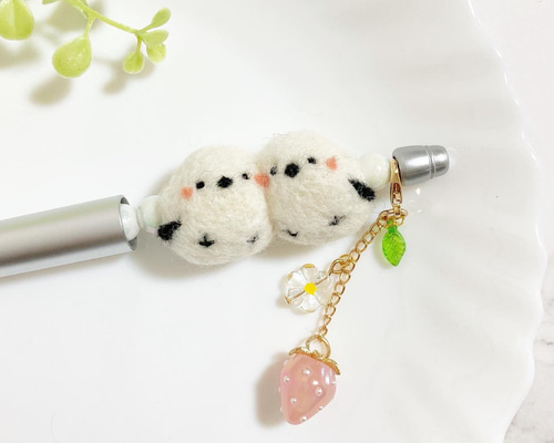 ●いちご●和シマエナガ　ハンドメイド　もふもふシマエナガ ○いちご様専用○もふもふすぎるシマエナガ ハンドメイド - メルカリ
