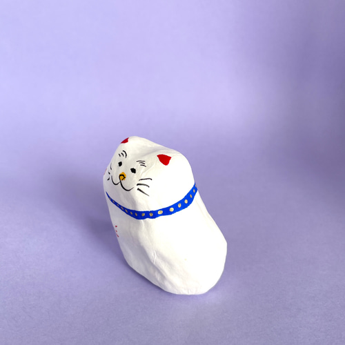 招き猫【豆福さん】張り子 縁起物 置物 招き猫 darta_no_hariko 通販