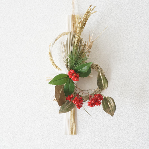 最後の1点】南天と水引のお正月飾り しめ縄・しめ飾り hanahi.flower