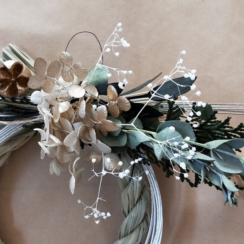 お正月リース♪No.2 2way】お正月飾り2〜お正月の後はリースとして。。。 | iichi 日々の