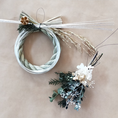 お正月リース♪No.2 2way】お正月飾り2〜お正月の後はリースとして。。。 | iichi 日々の