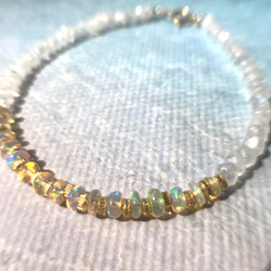 *14kgf＊Opal & Moonstone Bracelet　オパール＆ムーンストーン 19枚目の画像