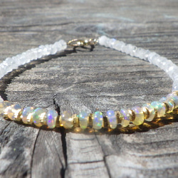 *14kgf＊Opal & Moonstone Bracelet　オパール＆ムーンストーン 5枚目の画像