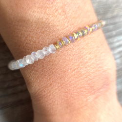 *14kgf＊Opal & Moonstone Bracelet　オパール＆ムーンストーン 15枚目の画像