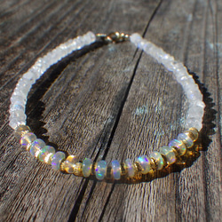 *14kgf＊Opal & Moonstone Bracelet　オパール＆ムーンストーン 6枚目の画像