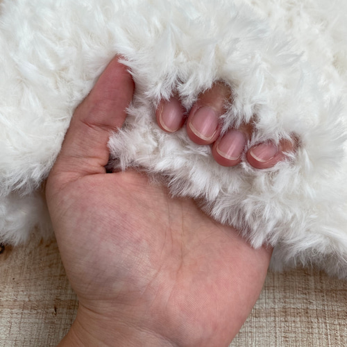 フワフワな猫耳キッズ帽子 白 ニット帽・ビーニー Miku 通販 16676324