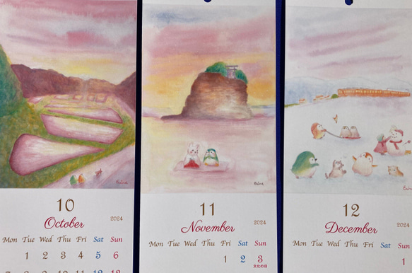 期間限定送料無料！2024年カレンダー　島根の情景(月曜・日曜始まり選べます） 6枚目の画像