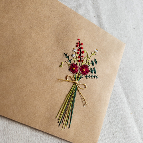 花束のレターセット/刺繍 レターセット wakako 通販 16676537 花束のレターセット/刺繍 レターセット wakako 通販 16676537
