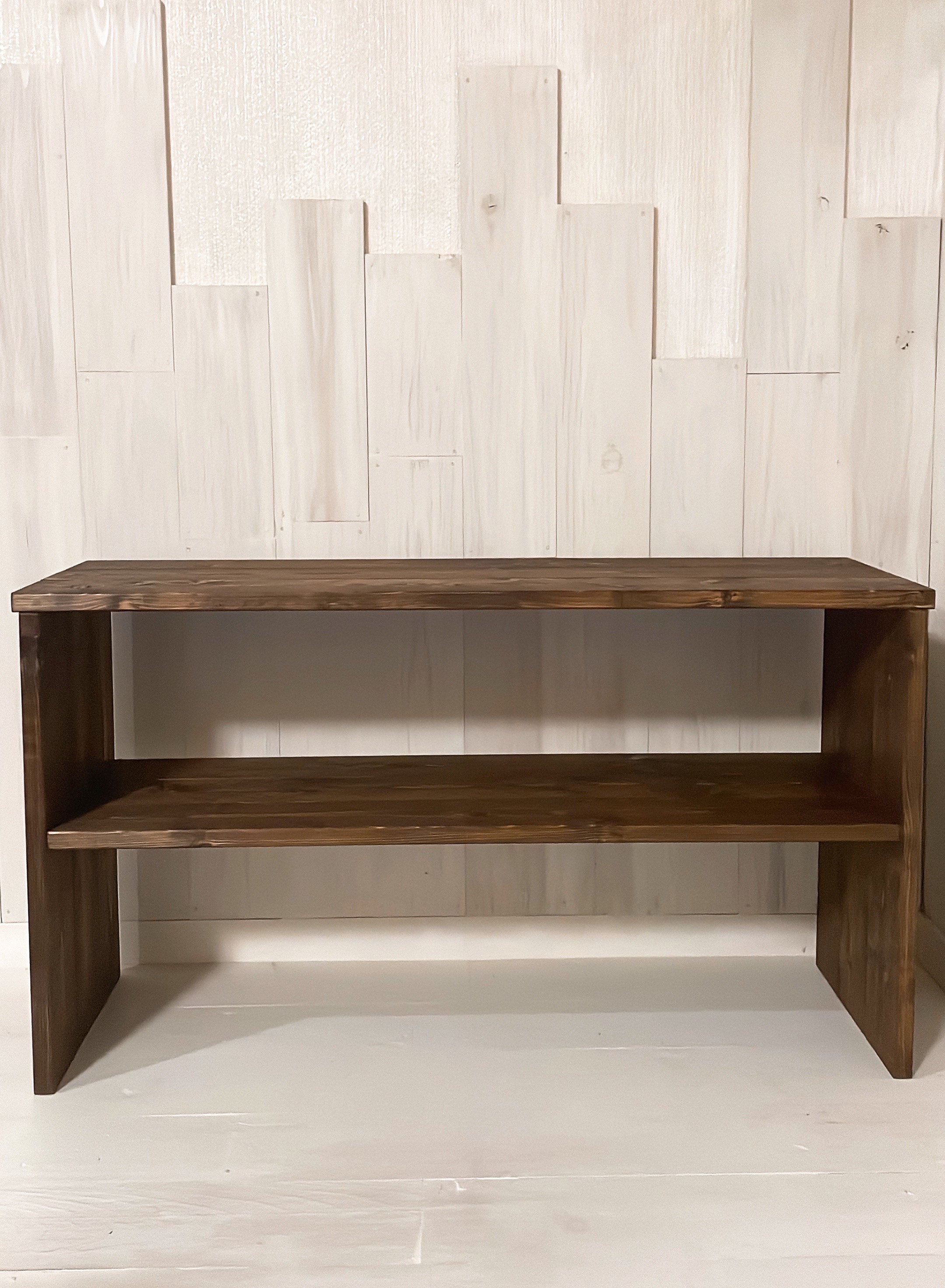 ハンドメイド家具150 ダークブラウンの腰掛け椅子 オーダー製作可