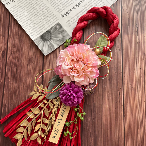 *✧２ｗａｙ♥Big❣❣しめ縄飾り 2024 ✧* スワッグ 正月飾り ✧2way♥Big❣❣しめ縄飾り 2024 ✧* スワッグ 正月飾り 正月 スワッグ