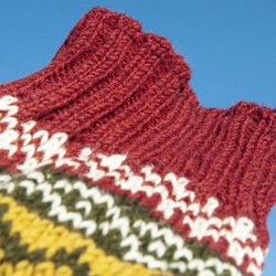 手織りのピュアウールニットソックス/ニットウールソックス/内側起毛ソックス/暖かいソックス - 北欧とフィンランドのクリスマス交 9枚目の画像