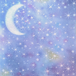 「Starry Sky」ヒーリングアート　パステルアート　パステル画　イラスト 4枚目の画像