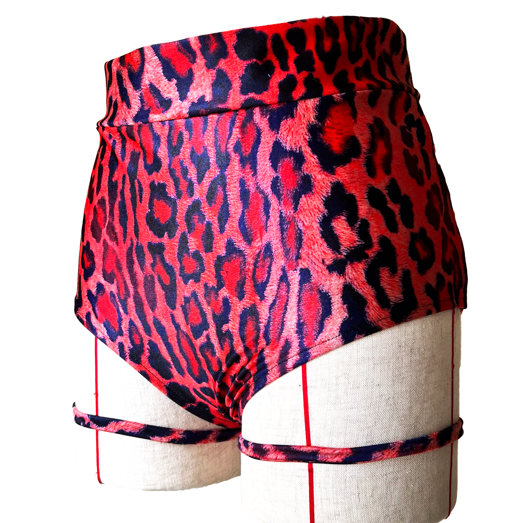 ポールダンス・ヨガショーツ　ベンガルキャット　豹柄