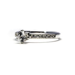婚約指輪 エンゲージリング セットリング ダイヤモンド モアサナイト モアッサナイト 上品 プロポーズ シリーズ009 11枚目の画像
