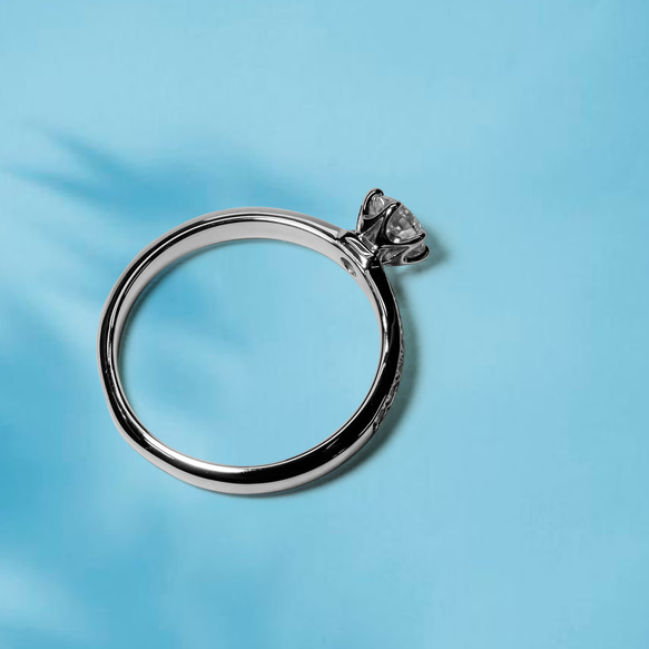 婚約指輪 エンゲージリング セットリング ダイヤモンド モアサナイト モアッサナイト 上品 プロポーズ シリーズ009 7枚目の画像