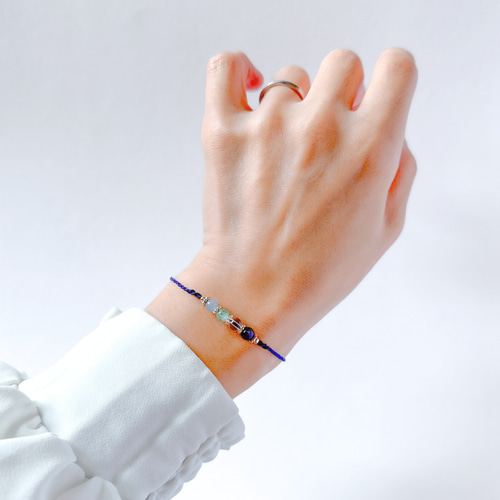 誕生石 ゴールド イニシャル ラップ ブレスレット ブレスレット イニシャル チェーン ゴールドカラー 誕生石