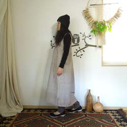 bighug 手織りウールコットン ヤオ刺繍バハマドレス 2枚目の画像