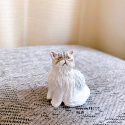 ペルシャ猫　猫　ミニチュア　フィギュア　置物　オブジェ 2枚目の画像