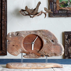 流木の時計　木の時計　置き時計　　２２－１ 1枚目の画像