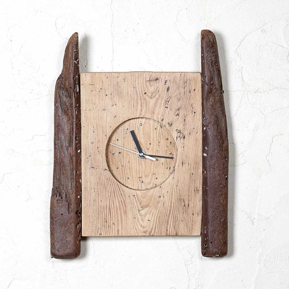 流木の時計　木の時計　置き時計　掛け時計　２４－１ 4枚目の画像