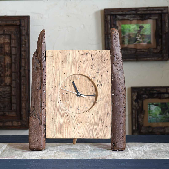 浮木鐘 木鐘 桌鐘 掛鐘 24-1 第1張的照片