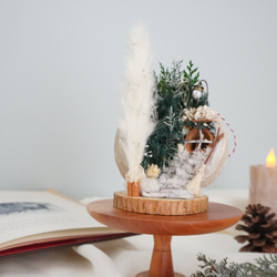 【鳥原様専用です】幸せを呼ぶ実ブッダナッツ〝静寂な森のクリスマス〟クリスマスギフト　クリスマスツリー　木の実ツリー 5枚目の画像
