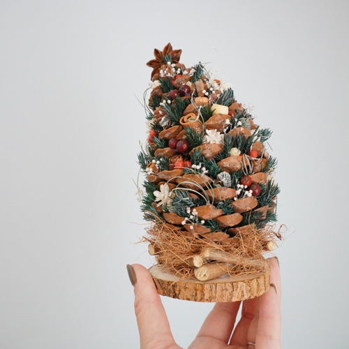 松ぼっくりツリー〝ぺこりんツリー〟 クリスマスツリー クリスマス