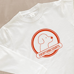 【厚手ロングスリーブ】選べる犬Tシャツ 2枚目の画像