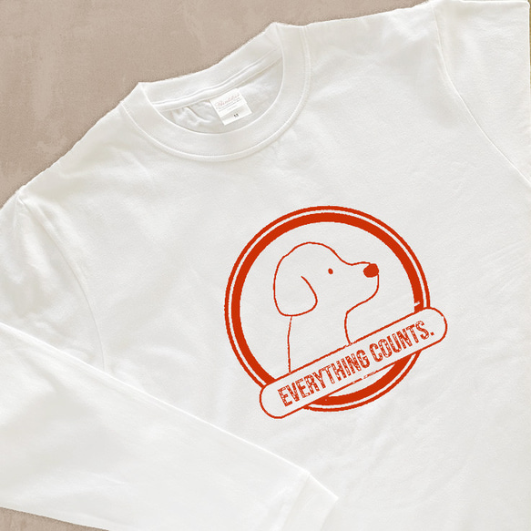 【厚手ロングスリーブ】選べる犬Tシャツ 2枚目の画像